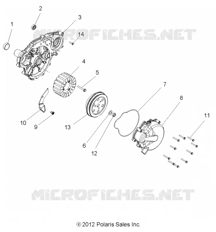 MOTEUR, STATOR and VOLANT MOTEUR