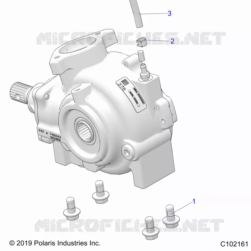 SYSTÃˆME DE TRANSMISSION, GEARCASE MOUNTING, FRONT