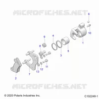 FREINS, MIDDLE CALIPER