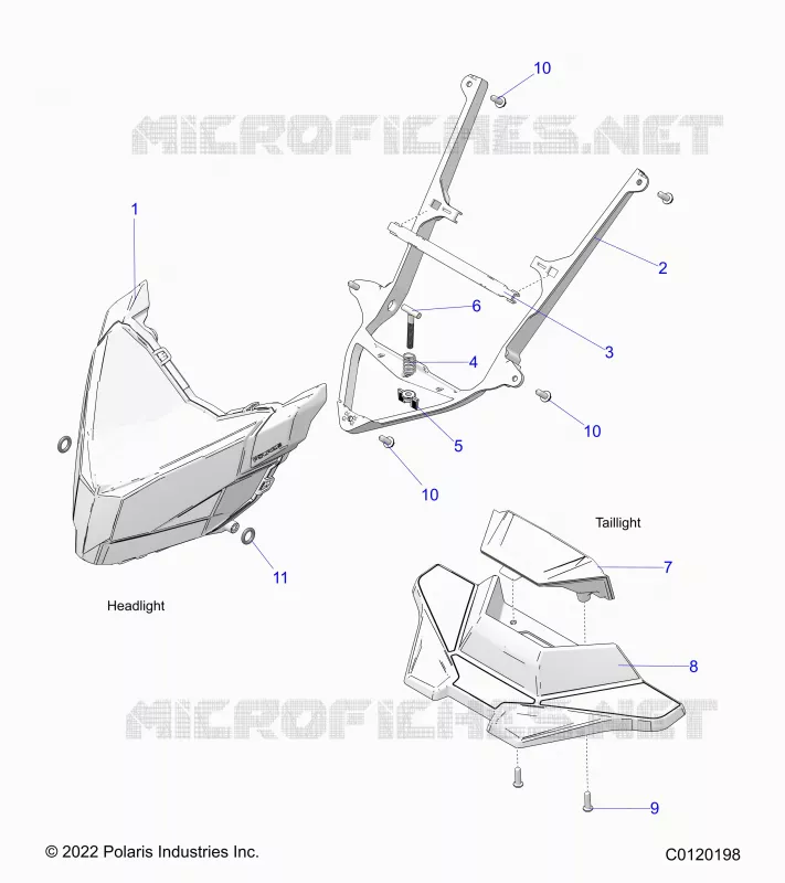 ELECTRICITE, HEADLIGHT AND TAILLIGHT