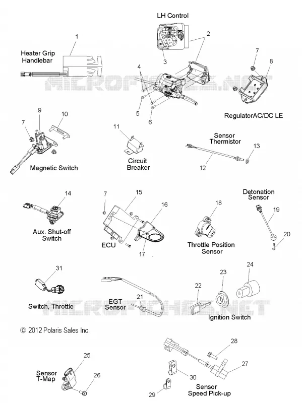 ELECTRICITE, SWITCHES, SENSORS AND COMPONENTS