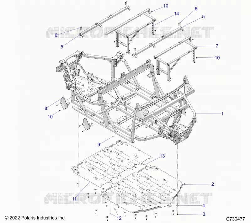 CHASSIS, MAIN FRAME AND SKID PLATES