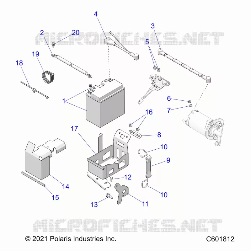 ELECTRICITE, BATTERY BOX  ASM.