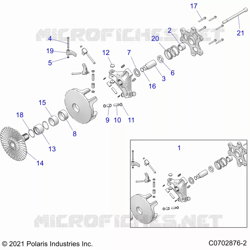 SYSTÃˆME DE TRANSMISSION, PRIMARY CLUTCH