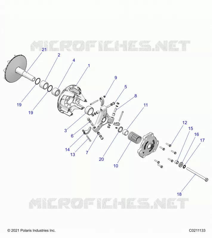 SYSTÃˆME DE TRANSMISSION, PRIMARY CLUTCH