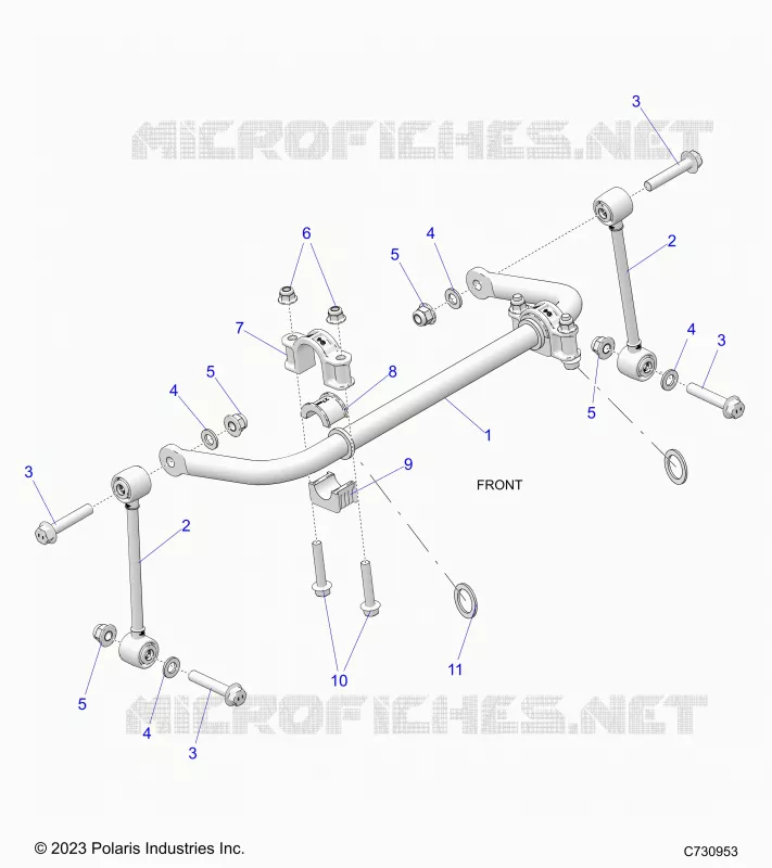SUSPENSION, FRONT BARRE STABILISATRICE