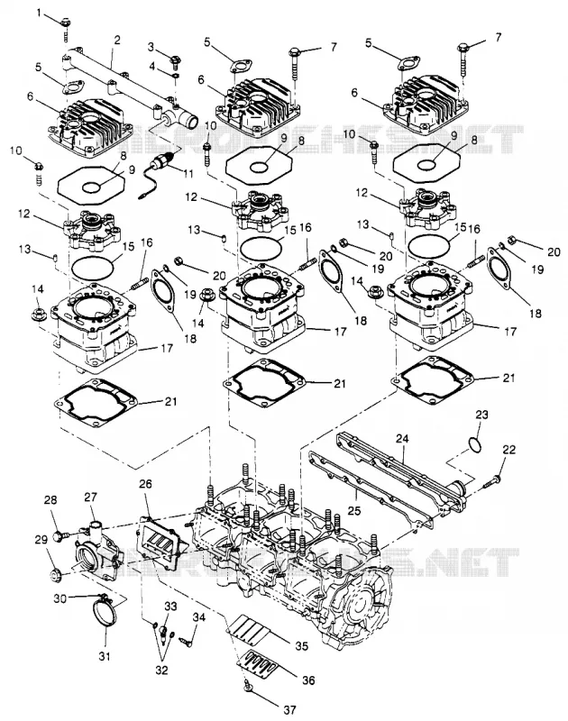 CYLINDRE 600 XCR SP 0965677 AND EUROPEAN 600 XCR SP E965677 (4932063206C012)