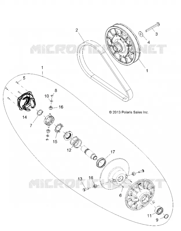 SYSTÈME DE TRANSMISSION, SECONDARY CLUTCH