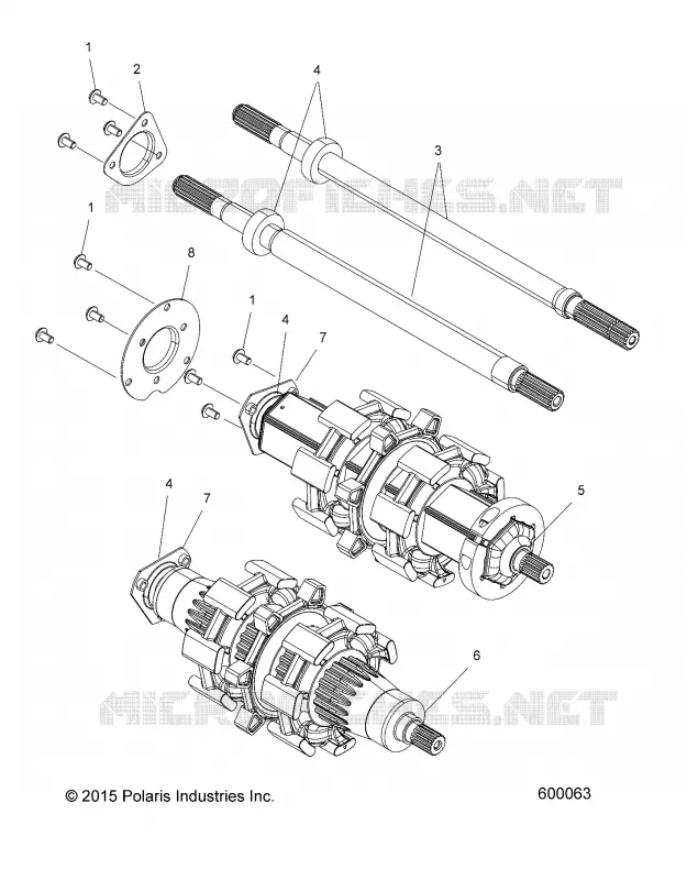 DRIVE TRAIN, JACKSHAFT AND ARBRE DE TRANSMISSION