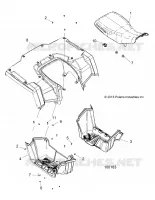 CARROSSERIE ARRIERE CAB, SEAT AND FOOTWELLS