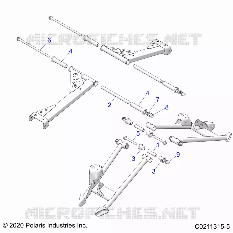 SUSPENSION ARRIERE CONTROL ARM MOUNTING