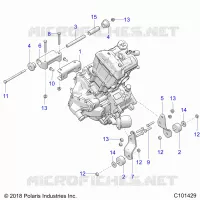 MOTEUR, MOUNTING & LONG BLOCK