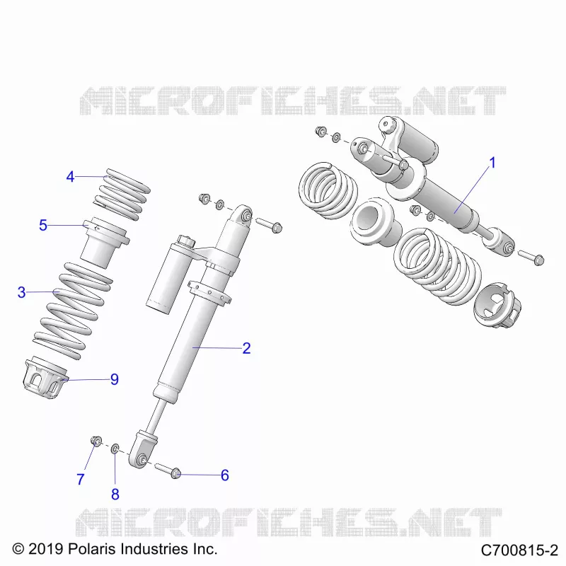 SUSPENSION, AMORTISSEUR AVANT MOUNTING