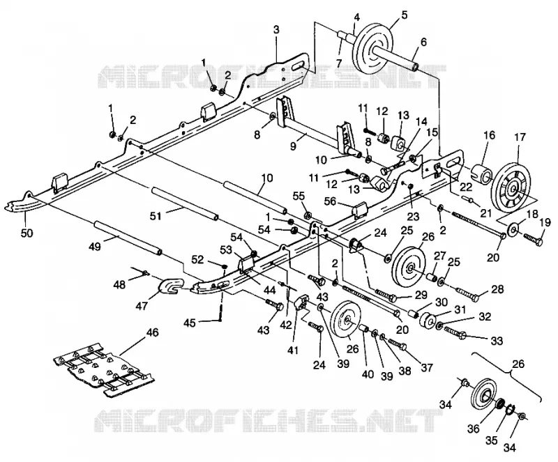 SUSPENSION 500 CARB 0962764 (4931873187B013)
