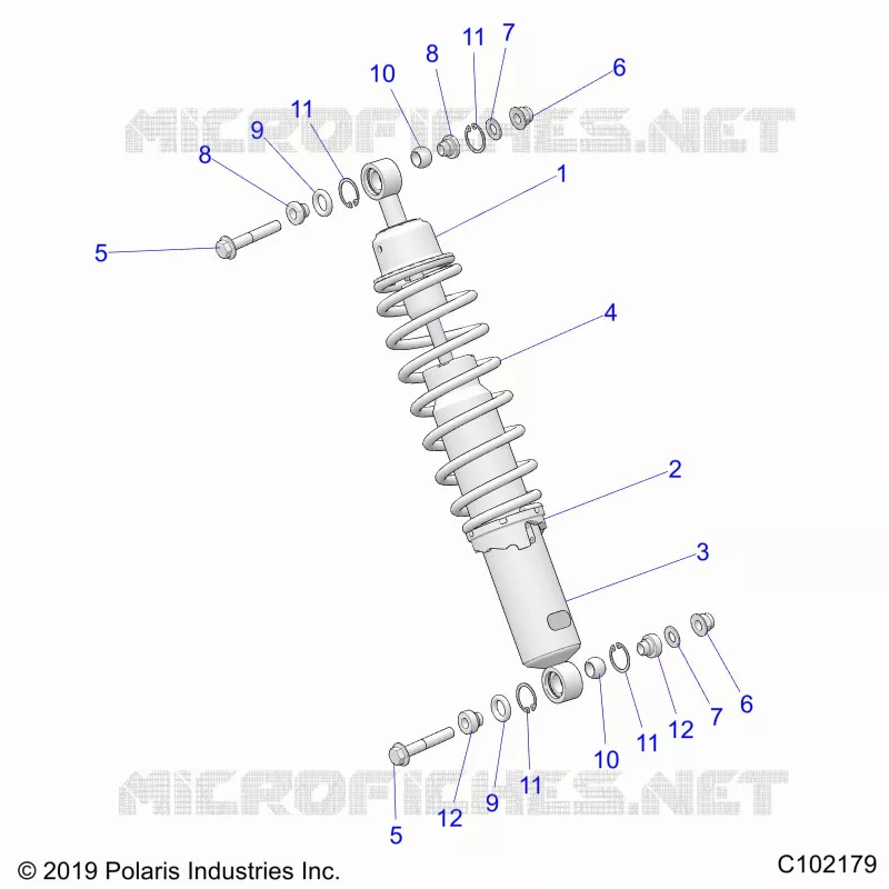 SUSPENSION, AMORTISSEUR AVANT MOUNTING