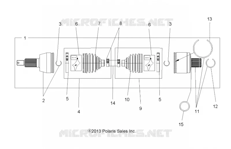 DRIVE TRAIN, ARBRE DE TRANSMISSION, REAR