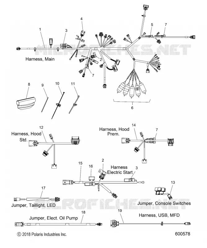 ELECTRICITE, WIRE HARNESS