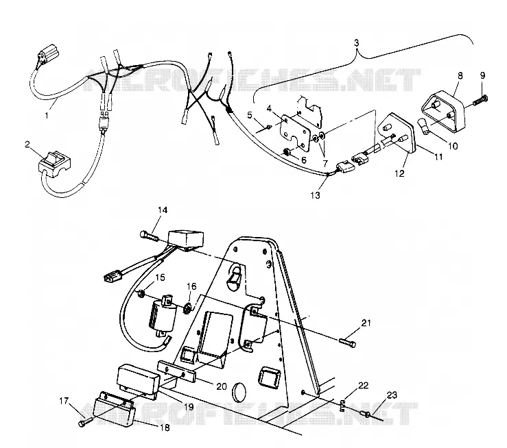 ELECTRICITE/FEU ARRIERE ASSEMBLY TRAIL BLAZER W947221 (4926832683C002)