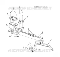 FREIN AVANT BRAKE LEVER AND MASTER CYLINDER (TO 7/24/16)