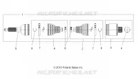 DRIVE TRAIN, TRANSMISSION ARRIERE SHAFT