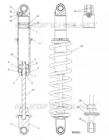 SUSPENSION, AMORTISSEUR, REAR TRACK