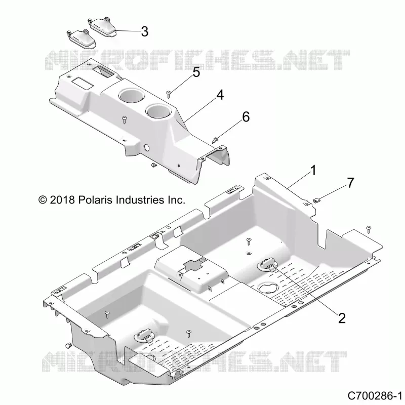 PLANCHER, REAR