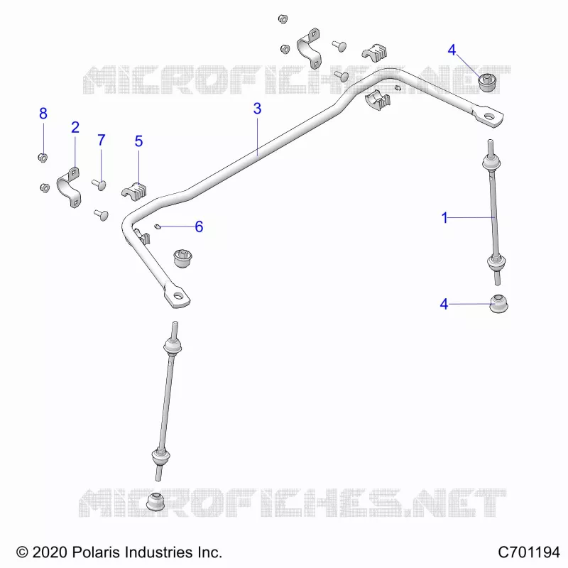 SUSPENSION, REAR BARRE STABILISATRICE