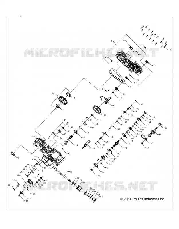 SYSTÈME DE TRANSMISSION, MAIN GEARCASE
