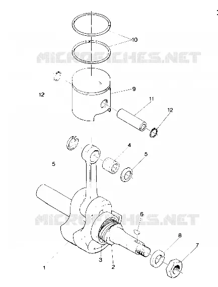 PISTON AND VILEBREQUIN STAR TRAK (4912731273019A)