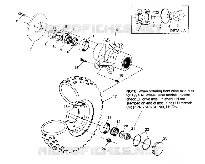 ROUE AVANT Sportsman 4x4 W948040 (4926842684B005)