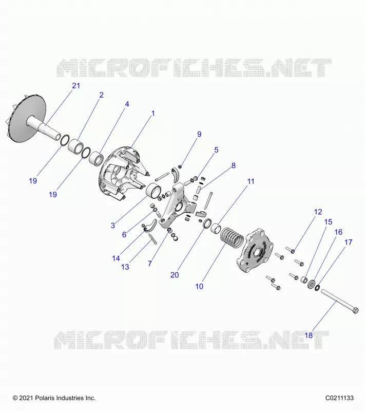 SYSTÃˆME DE TRANSMISSION, PRIMARY CLUTCH