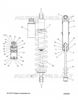 SUSPENSION, AMORTISSEUR ARRIERE TRACK