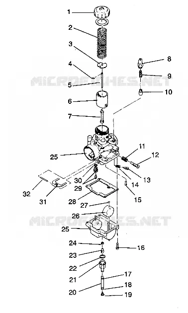 CARBURATEUR TRAIL / 0930761 and  TRAIL DELUXE / 0930243 (4923222322036A)