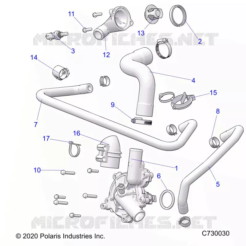 MOTEUR, WATERPUMP AND BYPASS