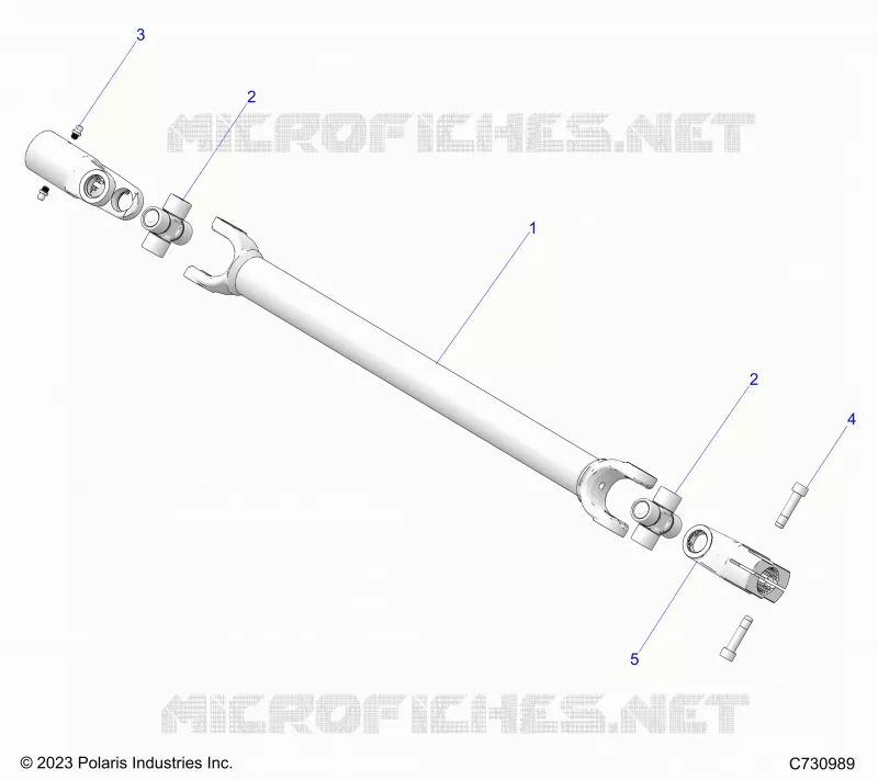 SYSTÃˆME DE TRANSMISSION, FRONT PROP SHAFT