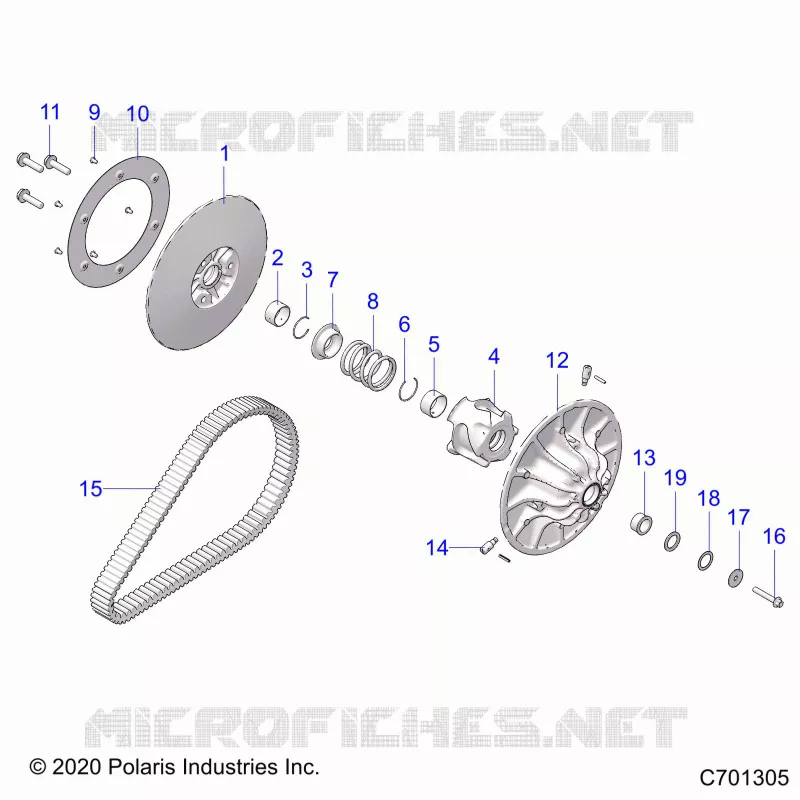 SYSTÃˆME DE TRANSMISSION, SECONDARY CLUTCH