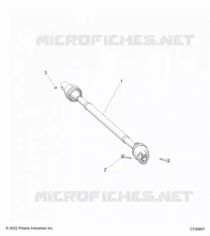 SYSTÃˆME DE TRANSMISSION, REAR PROP SHAFT