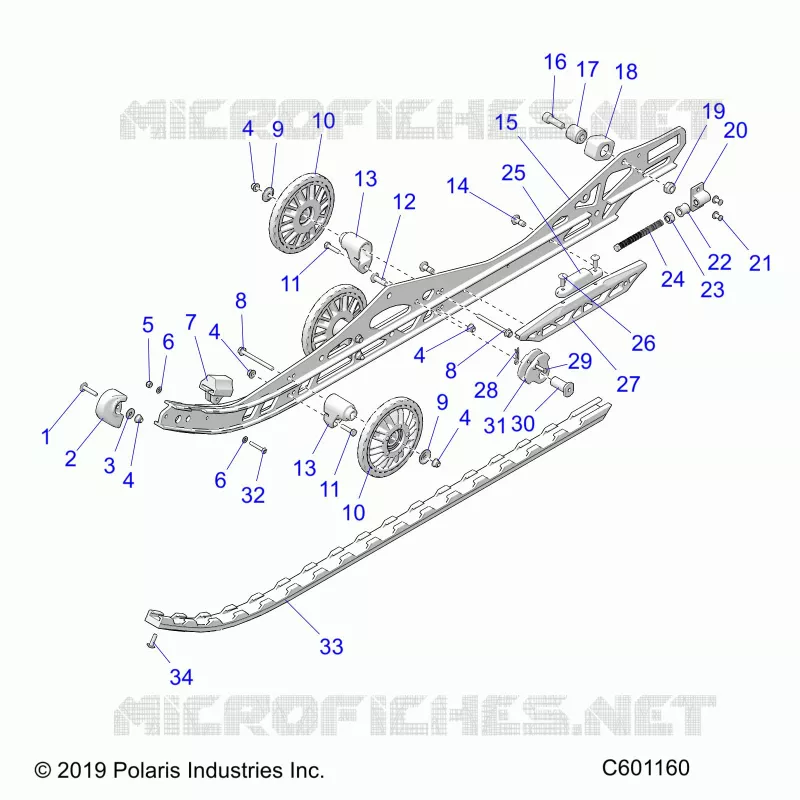 SUSPENSION, RAIL, LH/RH