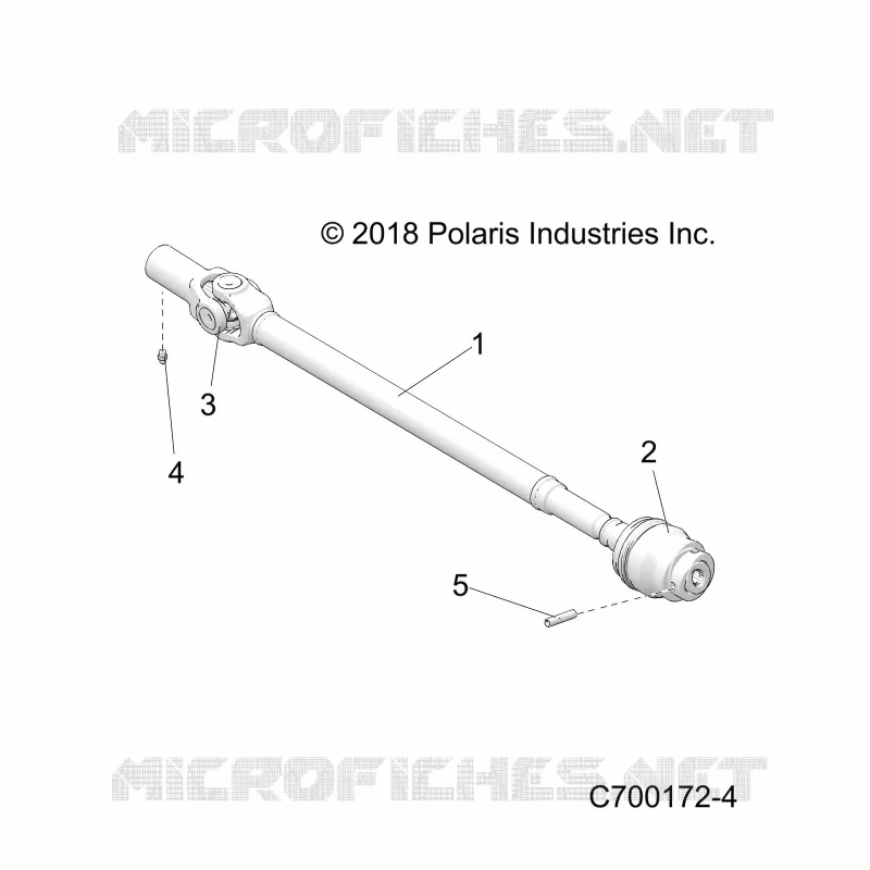 DRIVE TRAIN, ARBRE DE TRANSMISSION AVANT