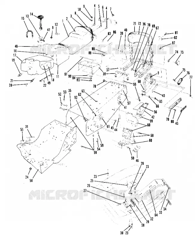 CHASSIS AND SIEGE ALL SWEDISH INDY MODELS (4916051605003A)