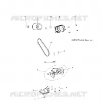 ENGINE, OIL PUMP AND ECHANGEUR D'HUILE