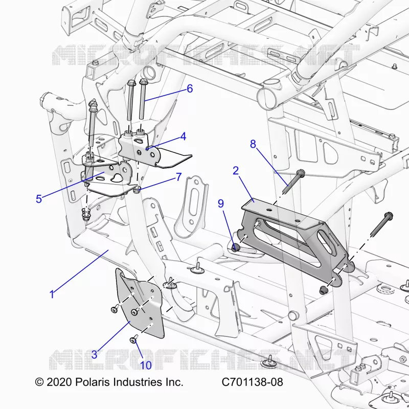 CHASSIS, MOTEUR AND REAR DRIVELINE MOUNTING