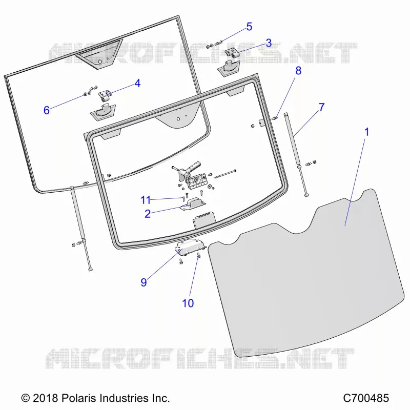 PARE BRISE, TIP OUT- R19RRU99/A/B (C700485)