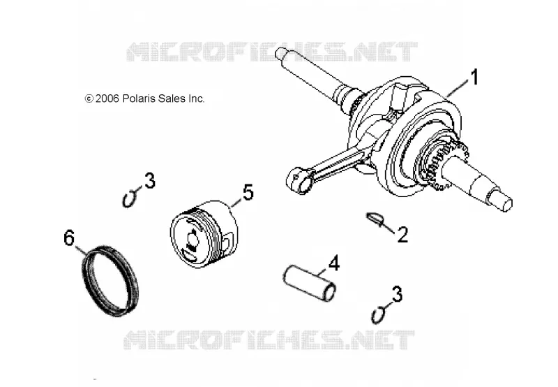 MOTEUR, VILEBREQUIN AND PISTON