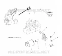 ENGINE, FILTRE A HUILE AND DIPSTICK