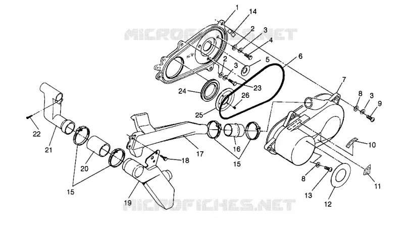 COUVERCLE D'EMBRAYAGE ASSEMBLY Trail Boss W958527 (4930323032B012)