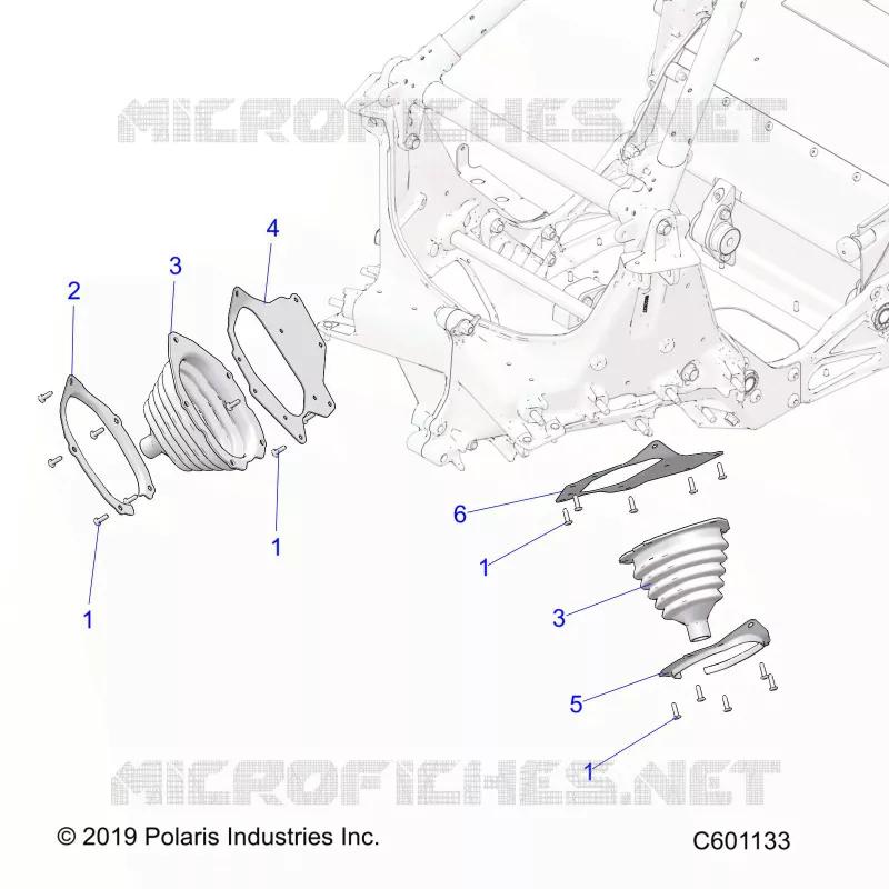 CHASSIS, TIE ROD BOOT ASM.