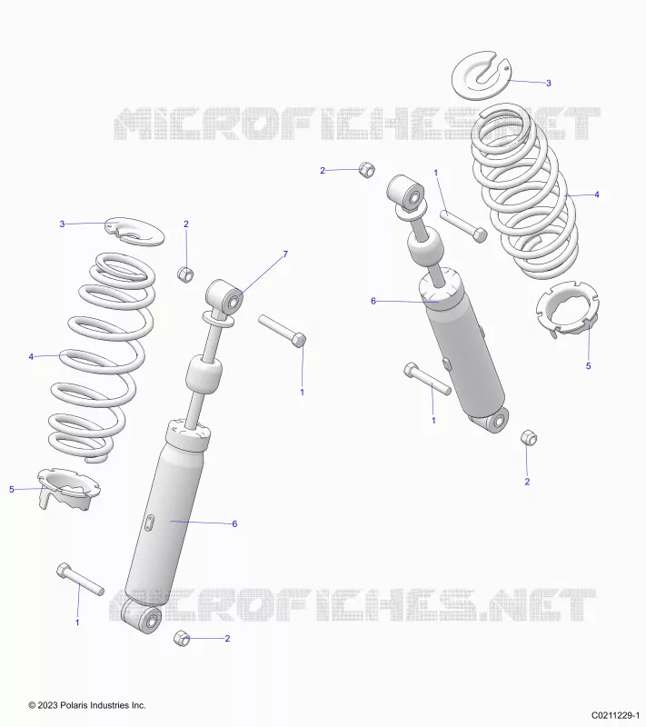 SUSPENSION ARRIERE SHOCK AND MOUNTING