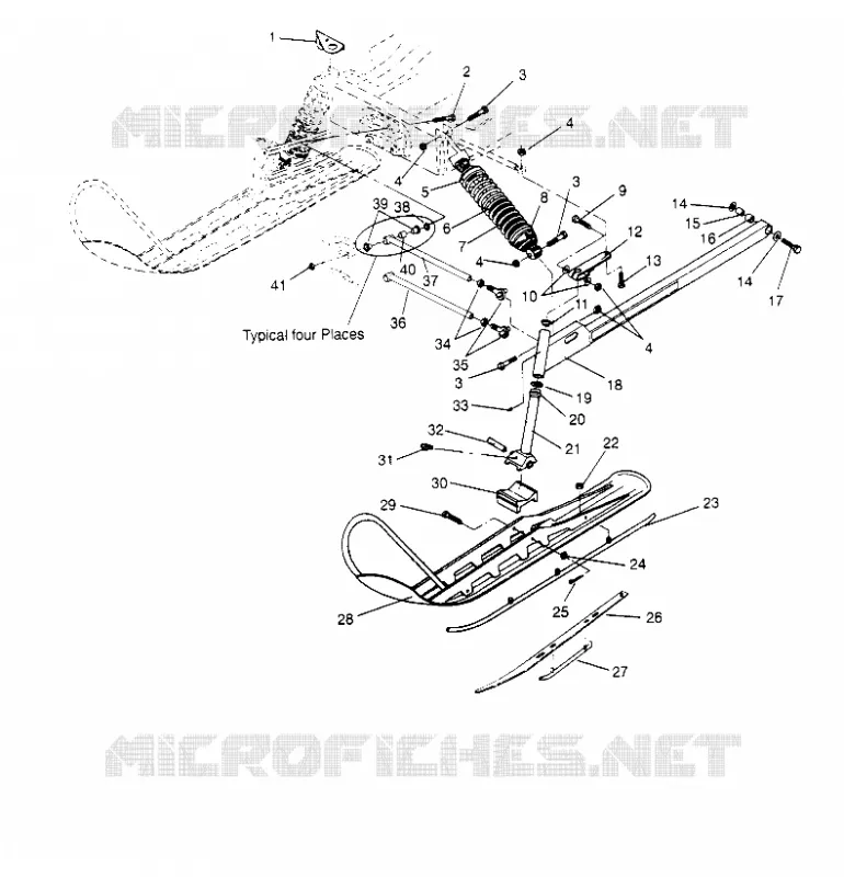 SUSPENSION AVANT AND SKI LITE 0953433, STARLITE 0953427  AND LITE DELUXE 09 (4928902890B002)