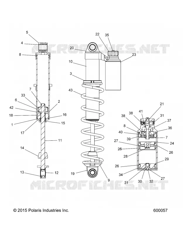 SUSPENSION, AMORTISSEUR IFS W/RESERVOIR